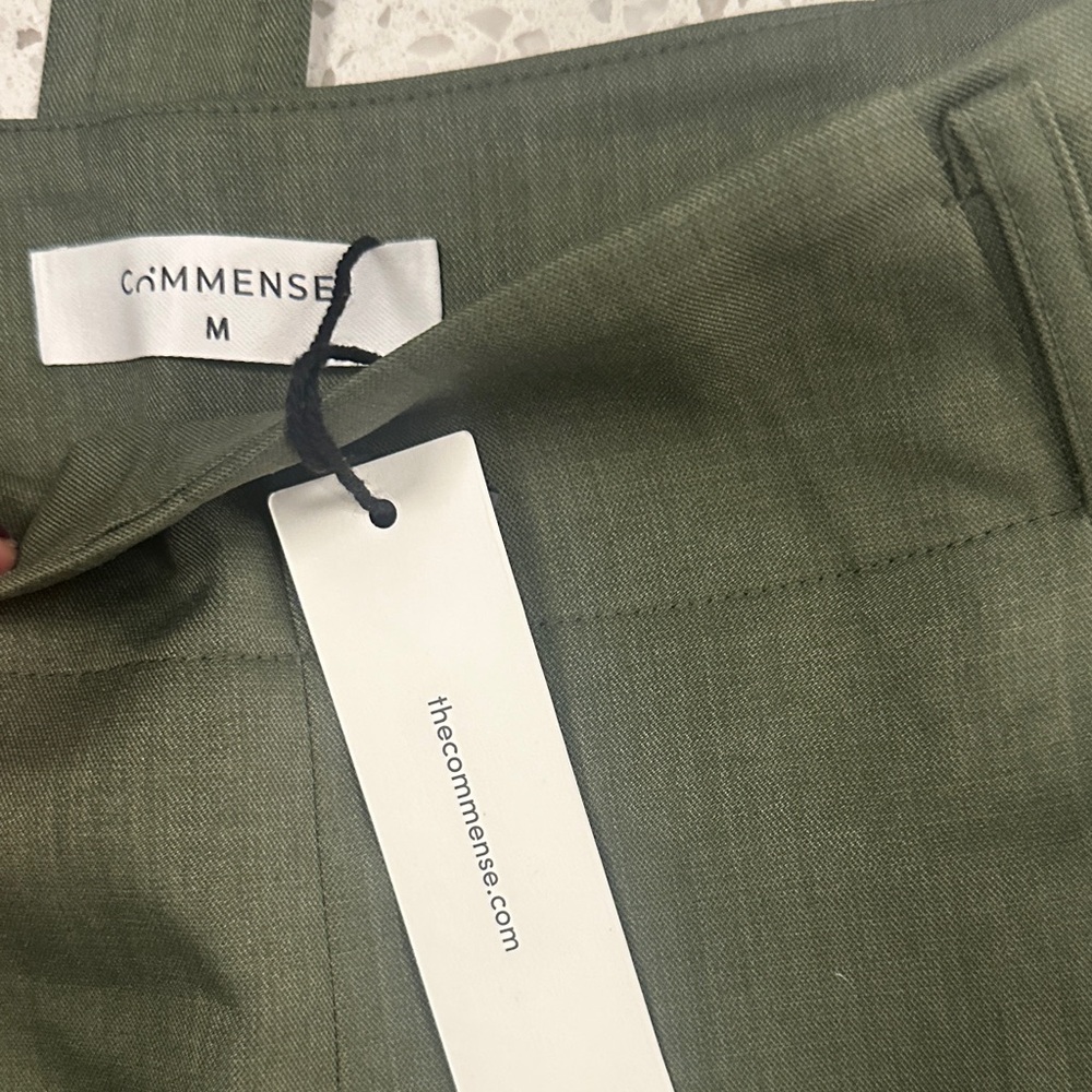 Commense High Waist Green Shorts with Belt - Picture 6 of 8